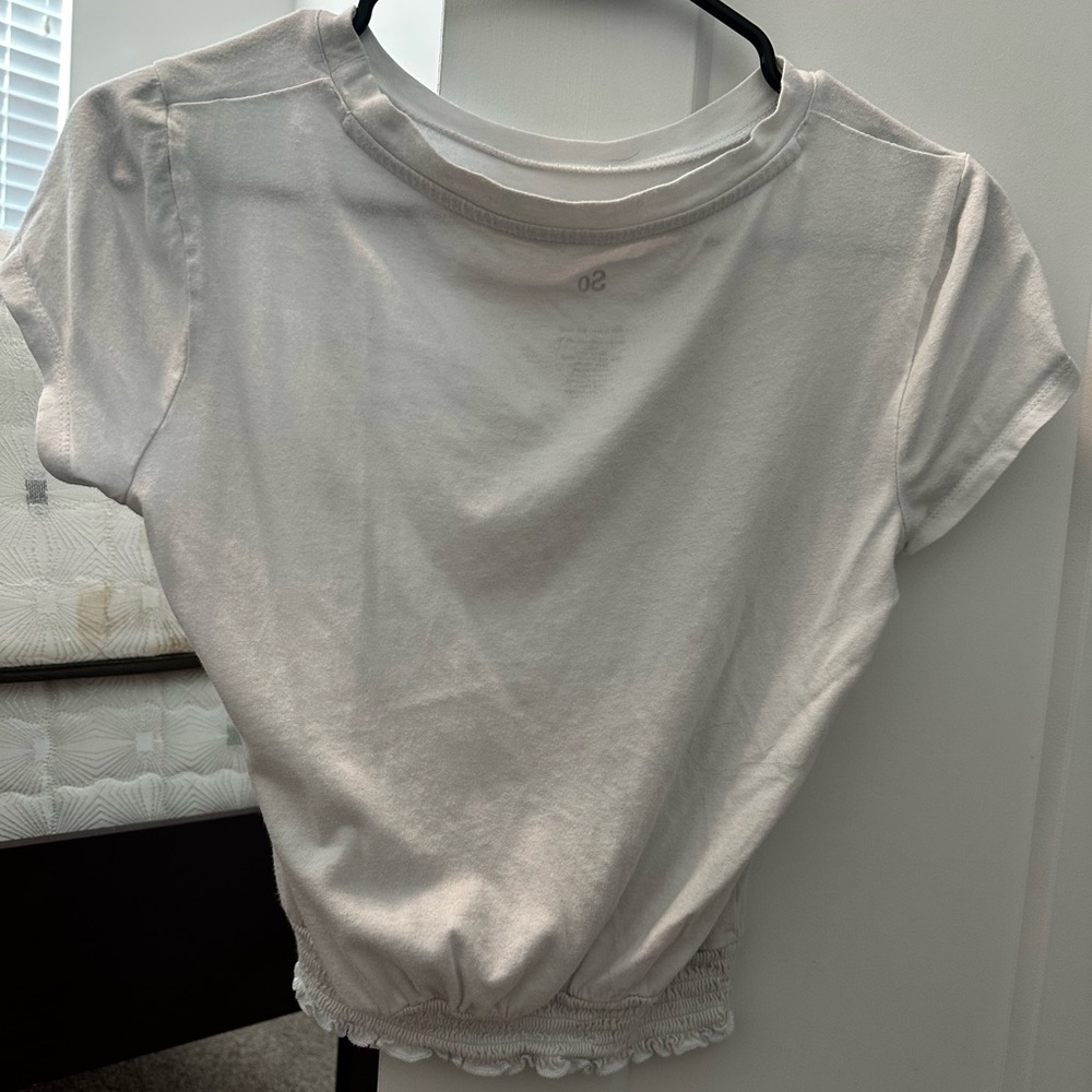 So white small shirt